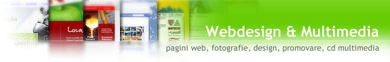 Webdesign & Multimedia - pagini web, fotografie, logo si identitate vizuala, cd multimedia - UniSoft